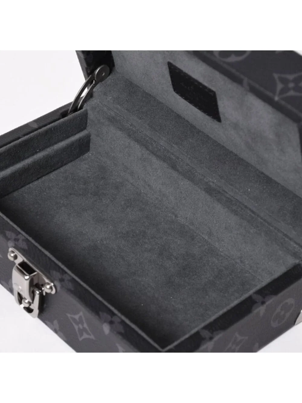 Louis Vuitton Bag Monogram Eclipse Mini Trunk Case Black